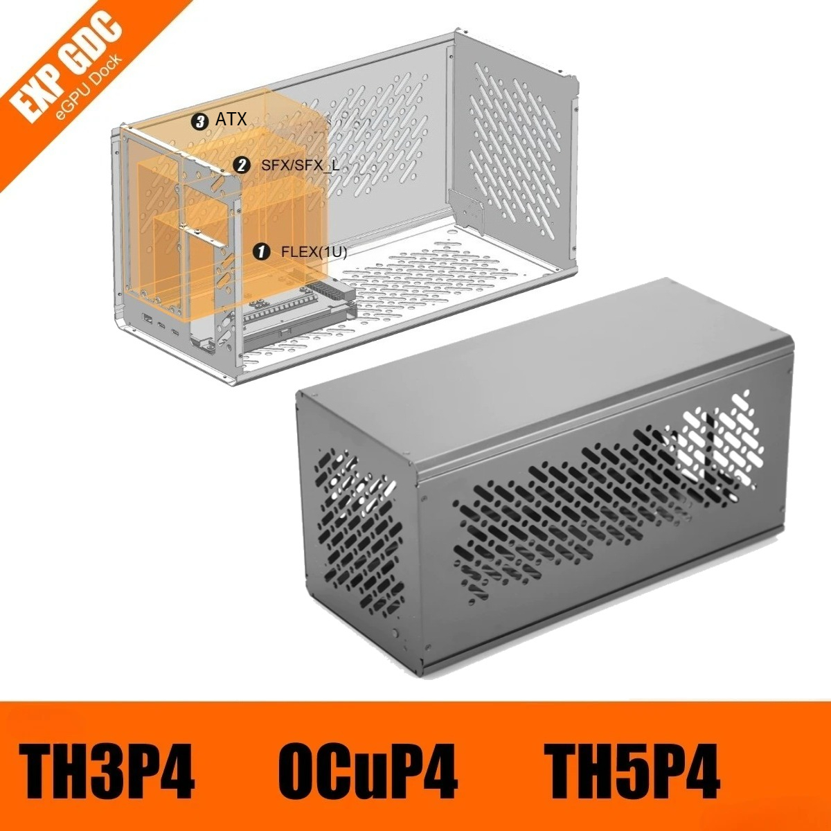 External Gpu Dock Pcie 4.0 Oculink - Chassi de Metal para TH3P4 TH5P4