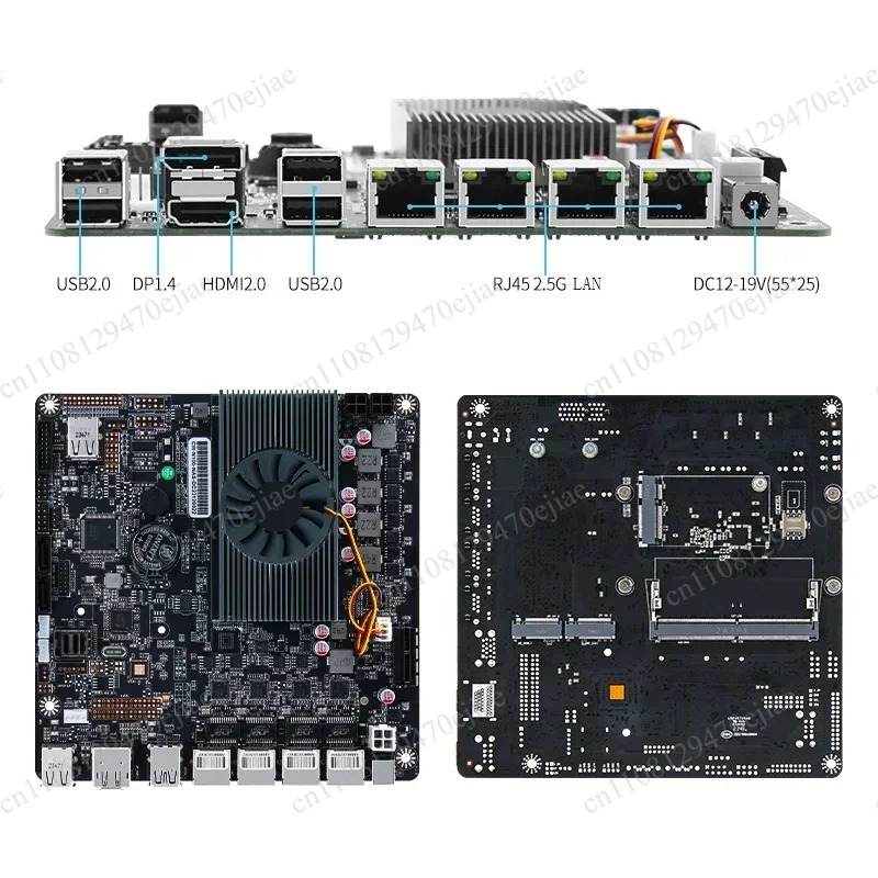 Nas Motherboard N100 6 Sata - Placa-mãe NAS N100 6-Bay Mini ITX