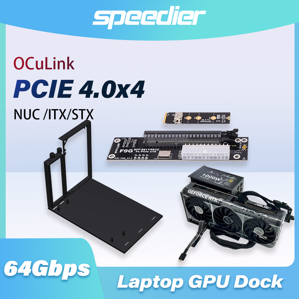 Adaptador EGPU F9G 64Gbps OcuL - External Gpu Dock Pcie 4.0 Oculink avaliação e preço