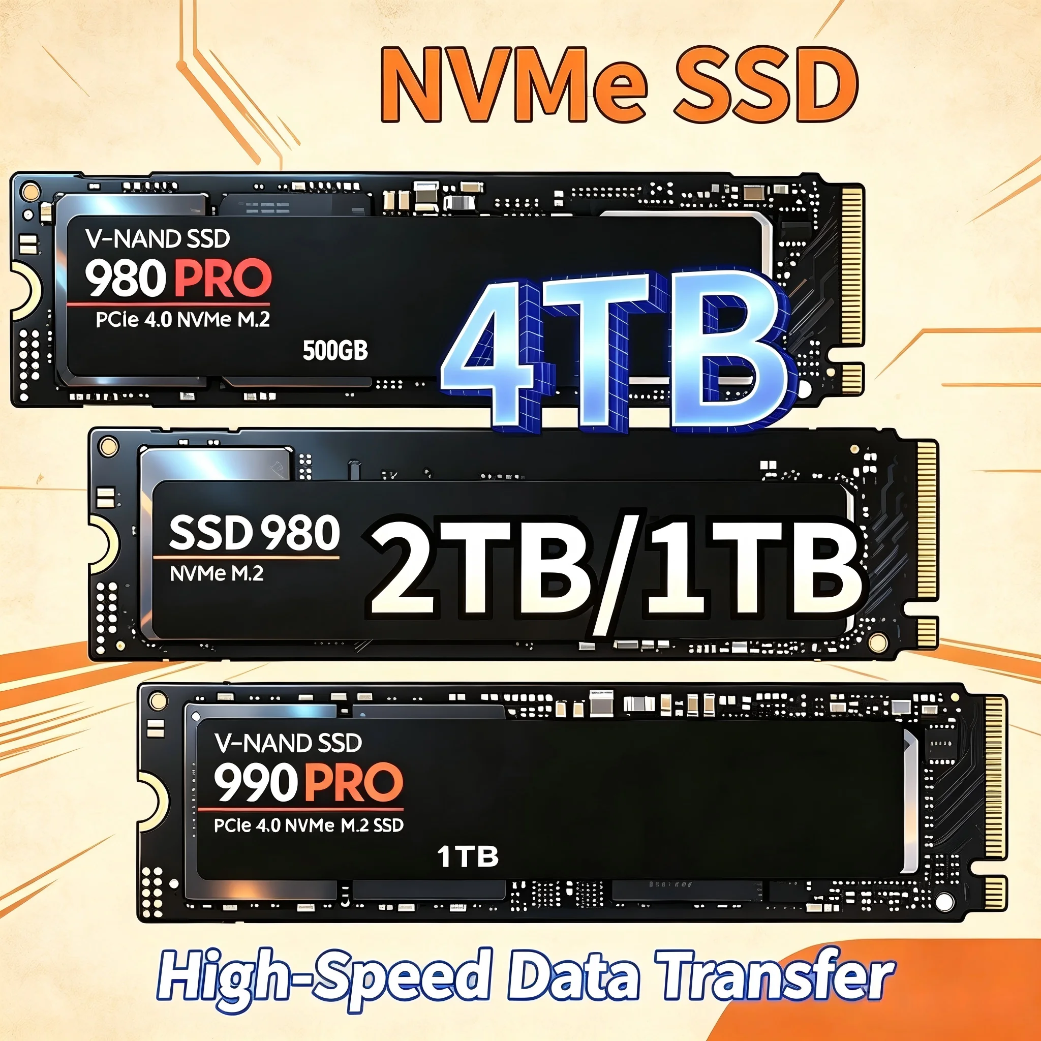 SSD Original 980Pro 990Pro M.2 - M.2 Nvme 4Tb Pcie 4.0 Ssd avaliação e preço