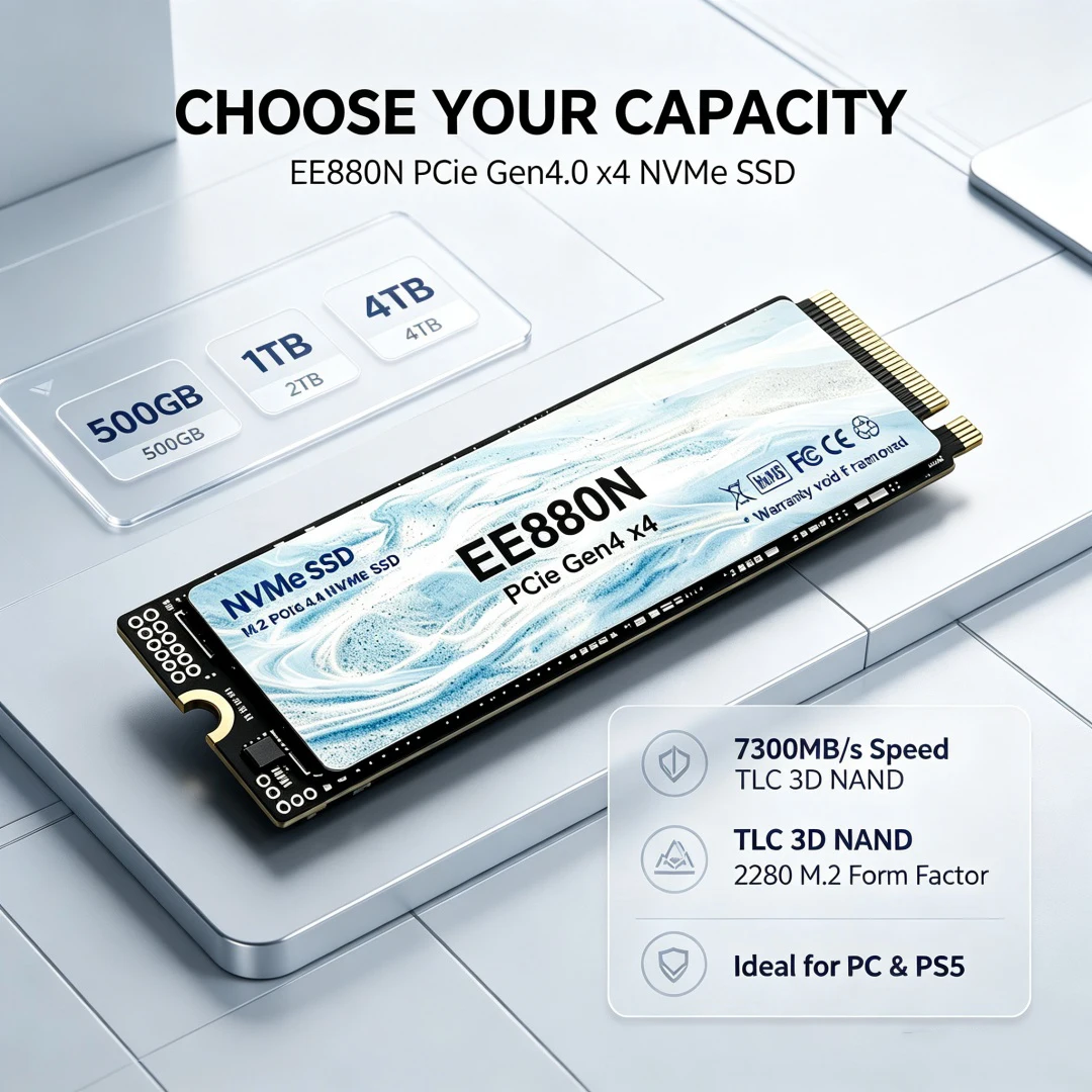 SSD NVMe EE880N M.2 2280 PCIe  - M.2 Nvme 4Tb Pcie 4.0 Ssd avaliação e preço