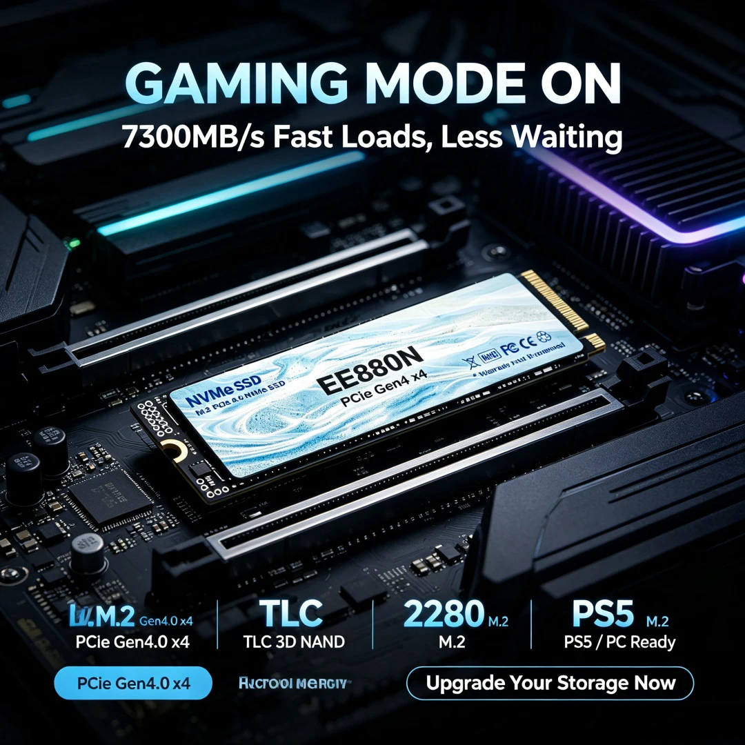 SSD NVMe EE880N M.2 2280 PCIe  - M.2 Nvme 4Tb Pcie 4.0 Ssd avaliação e preço