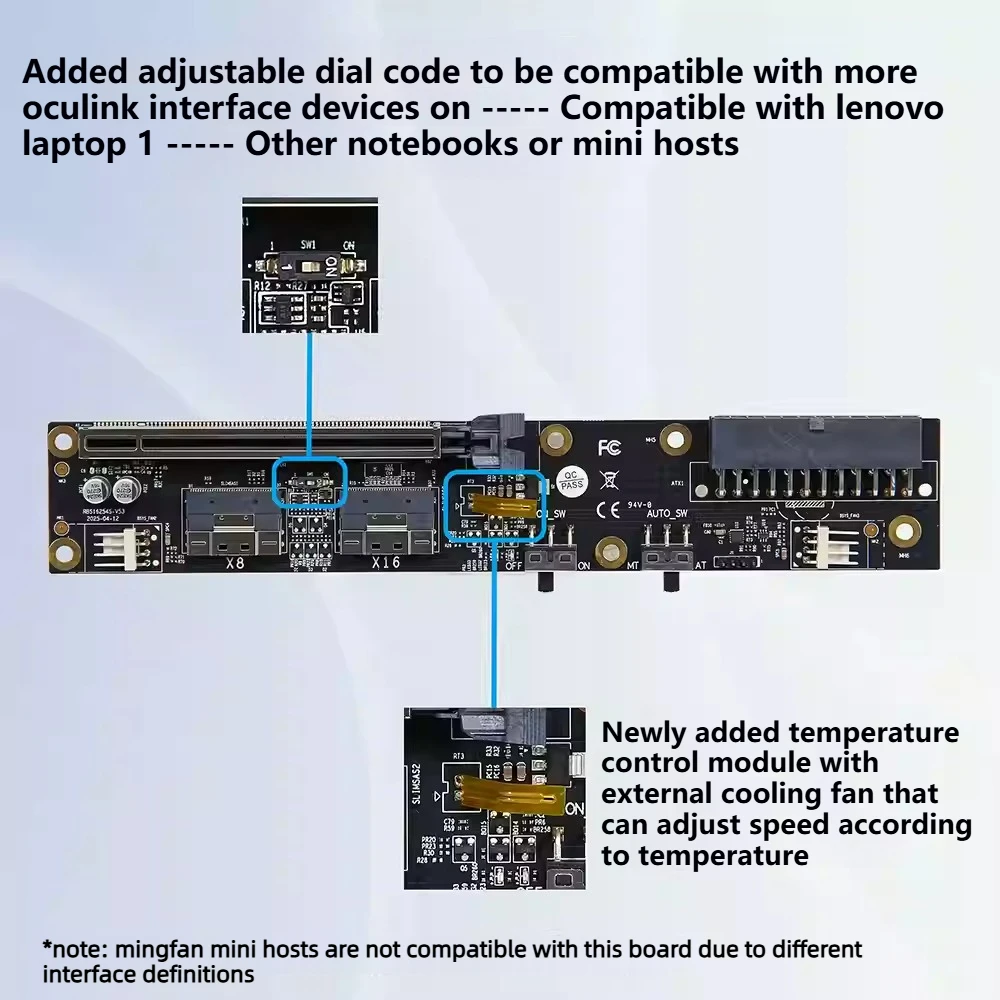 Suporte Externo para GPU Dual  - External Gpu Dock Pcie 4.0 Oculink avaliação e preço