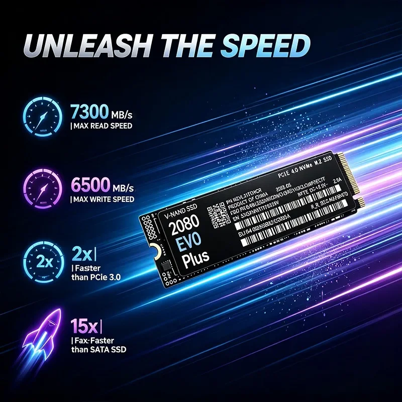 2080 EVO Plus M.2 NVMe 2280 PC - M.2 Nvme 4Tb Pcie 4.0 Ssd avaliação e preço